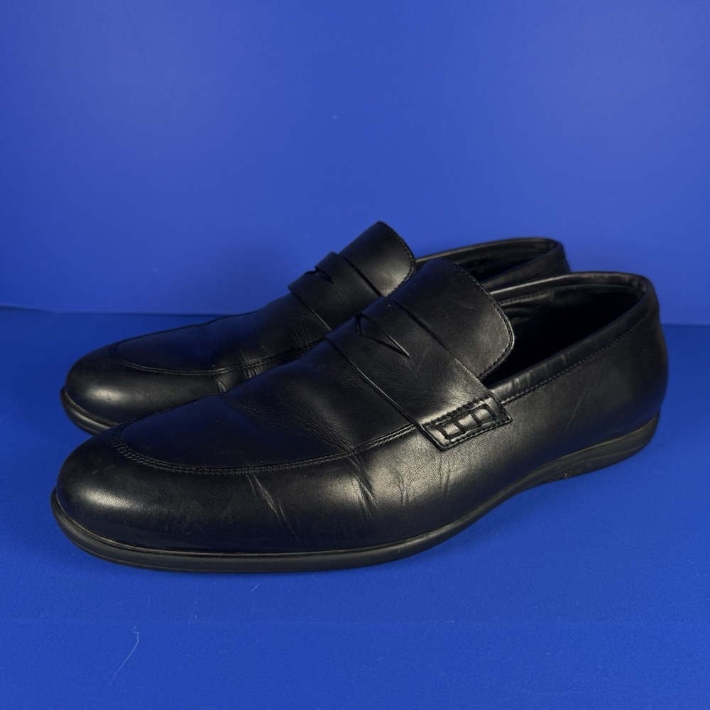 Allen Edmonds Lake Como Penny Loafers Shoes Men's 10 Italy Made Leather Slip On
